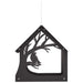 Hangend vogelvoederhuisje Staal Zwart