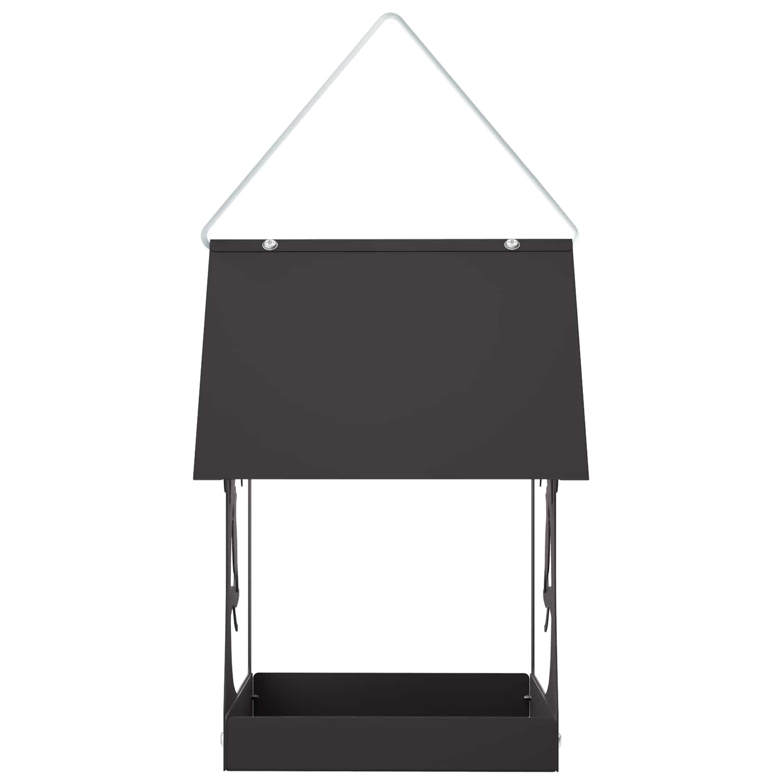 Hangend vogelvoederhuisje Staal Zwart