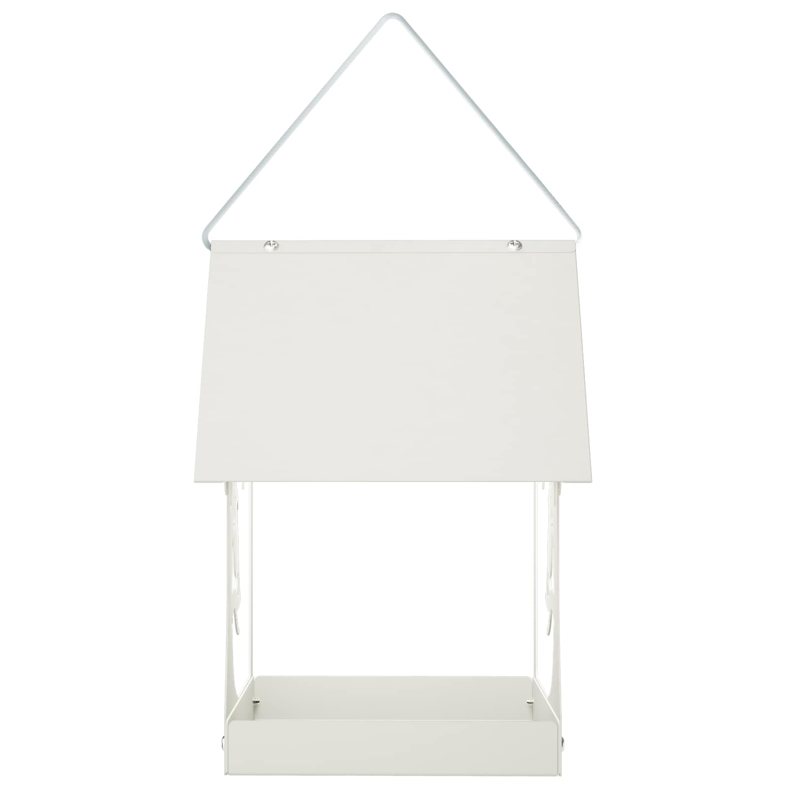 Hangend vogelvoederhuisje Staal Wit