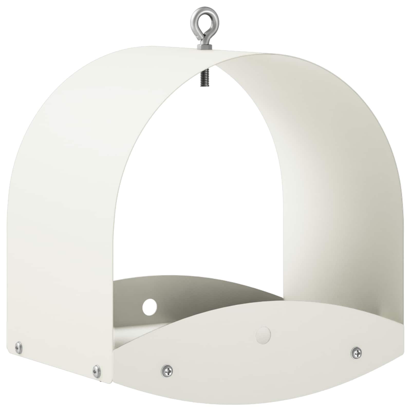 Hangend vogelvoederhuisje Staal Wit