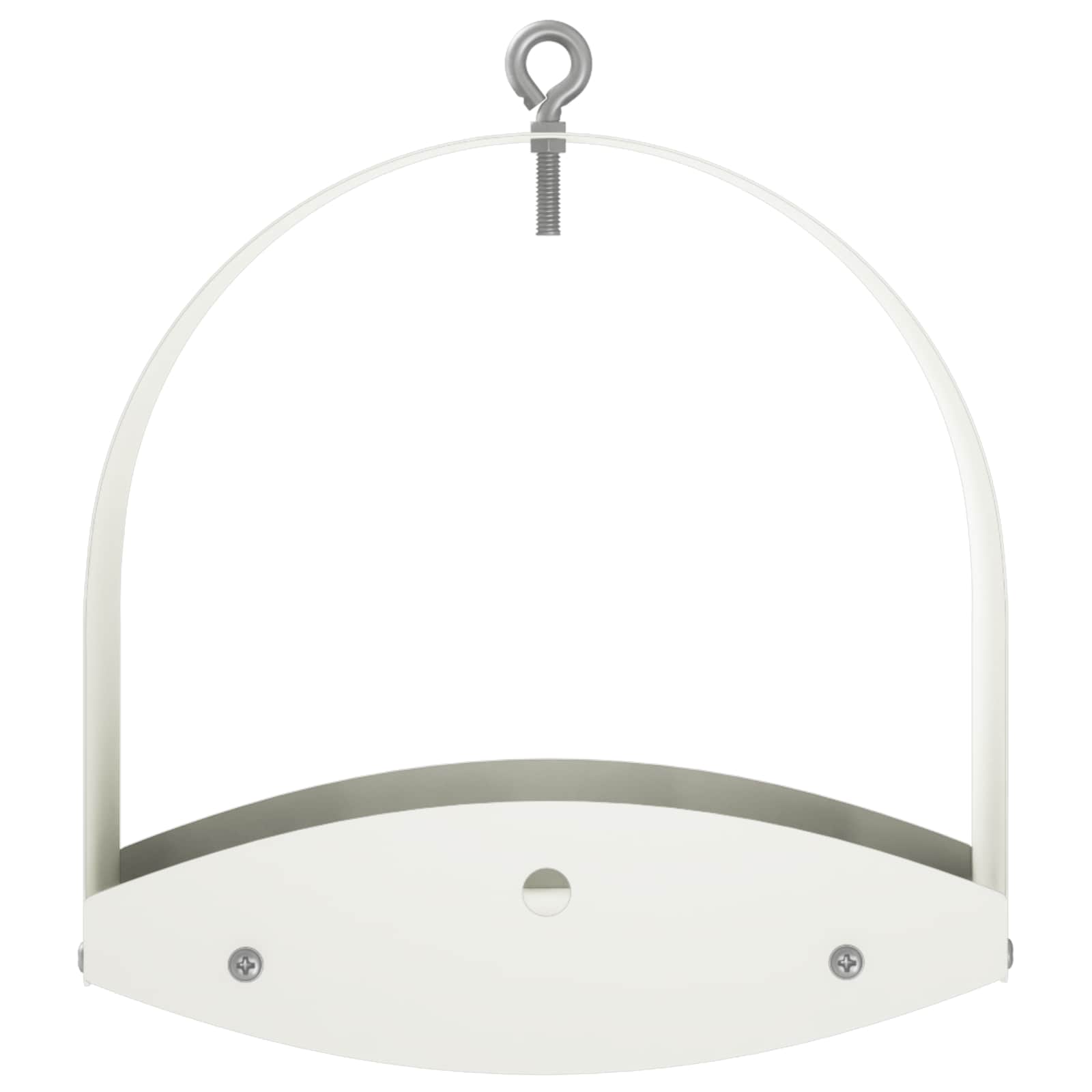 Hangend vogelvoederhuisje Staal Wit