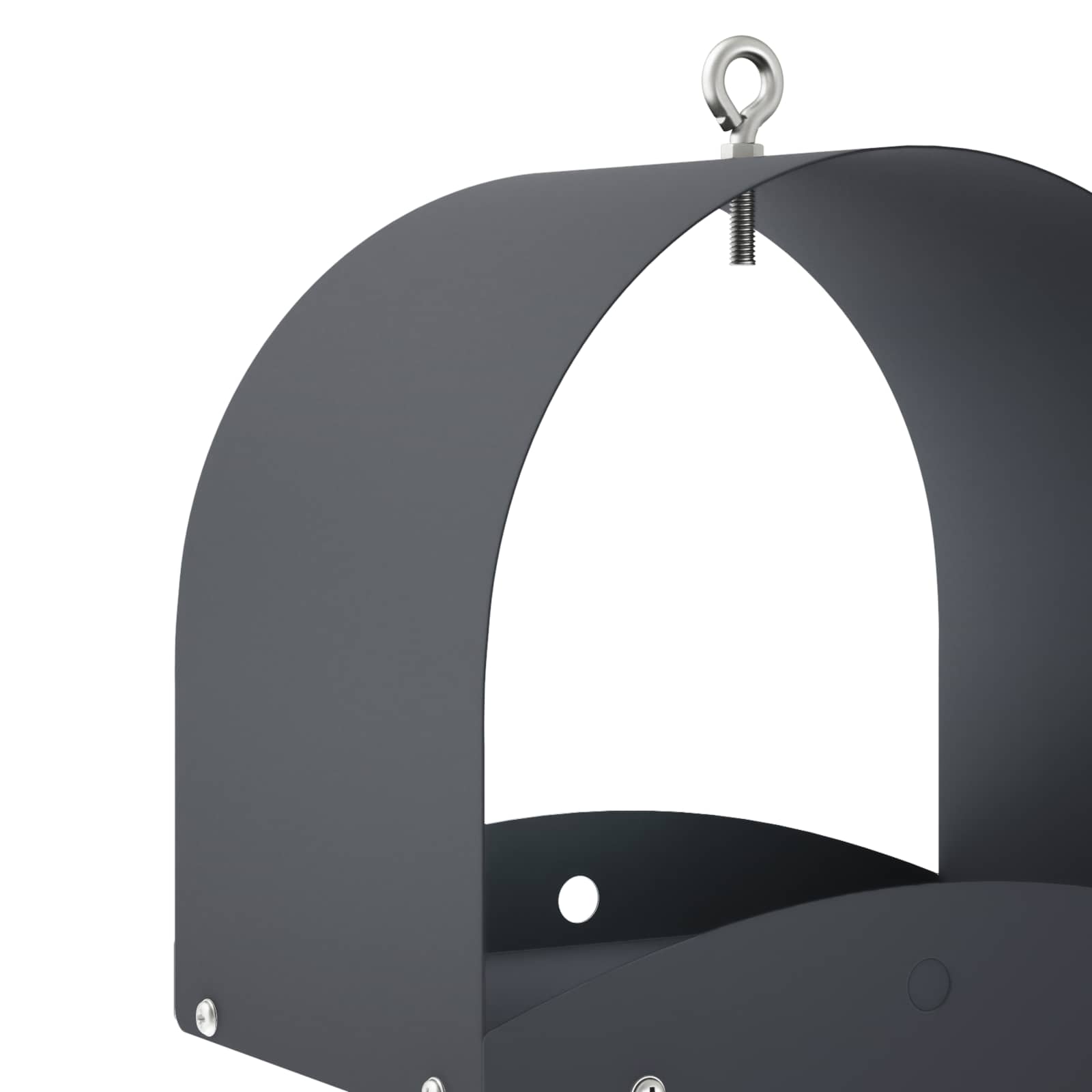 Hangend vogelvoederhuisje Staal Antraciet