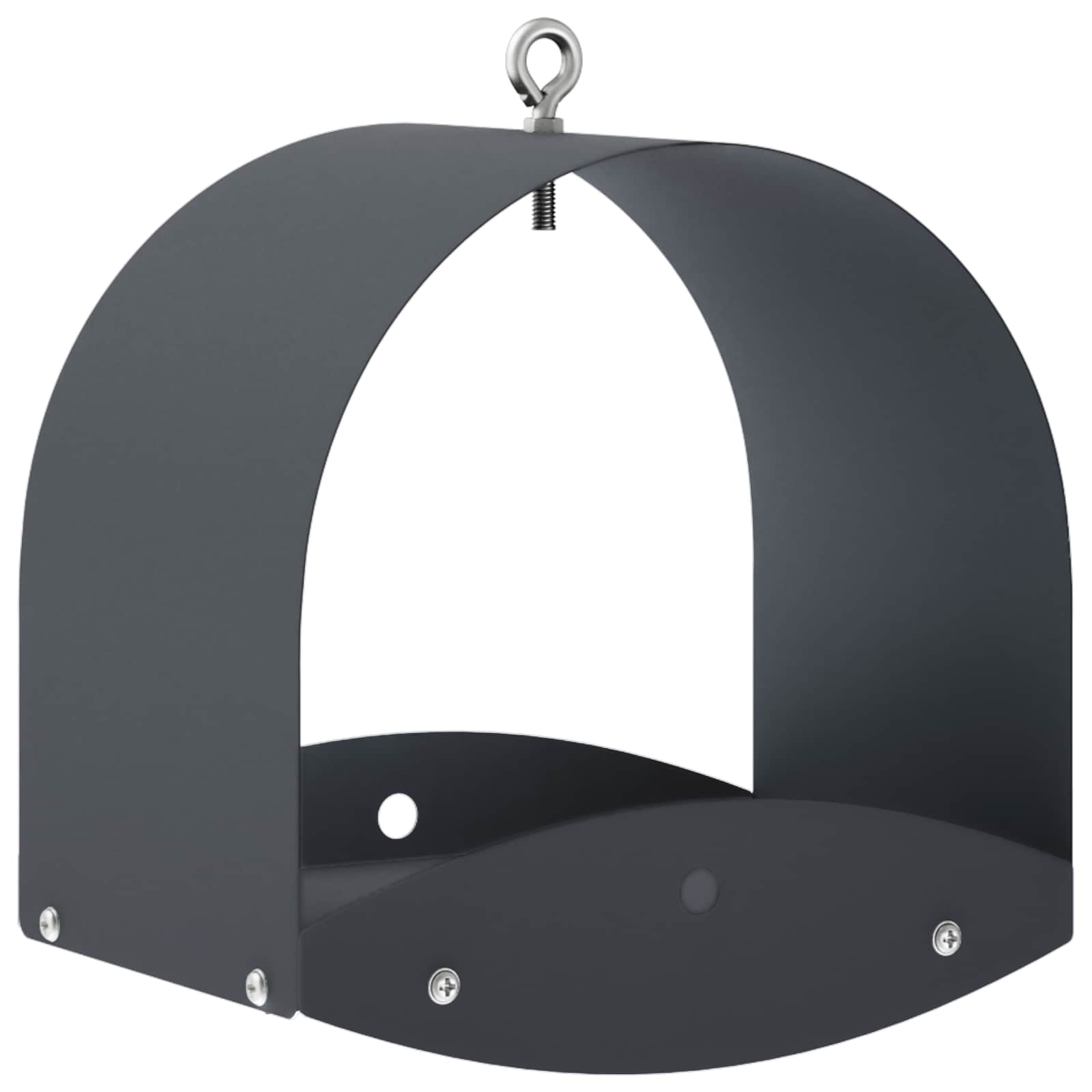 Hangend vogelvoederhuisje Staal Antraciet