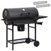 Vaten Grill met Wielen en Planken 3 st 115 x 85 x 95 cm Metaal