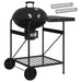 Houtskoolgrill met Rookbuizen 91 x 71 x 107 cm Staal Zwart