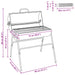 Vaten Grill met 2 Kookroosters 3 st 80 x 73 x 90 cm Metaal