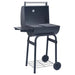 Houtskool Grill 75 x 48 x 120 cm zilver