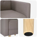 Accentstoel Taupe Stof