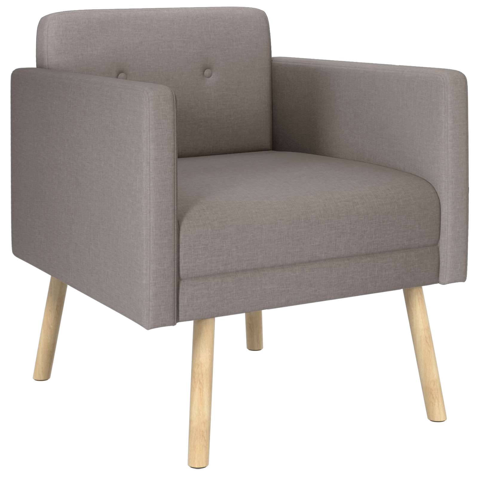 Accentstoel Taupe Stof