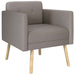 Accentstoel Taupe Stof