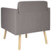 Accentstoel Taupe Stof