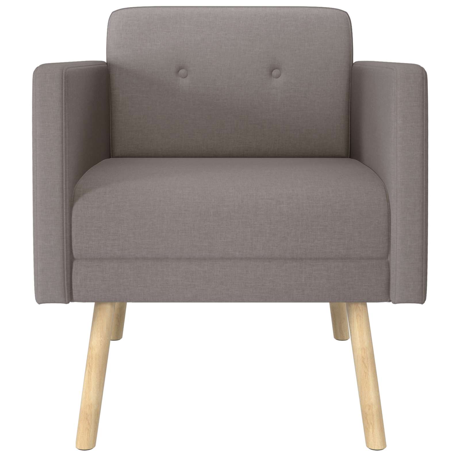 Accentstoel Taupe Stof