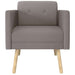 Accentstoel Taupe Stof
