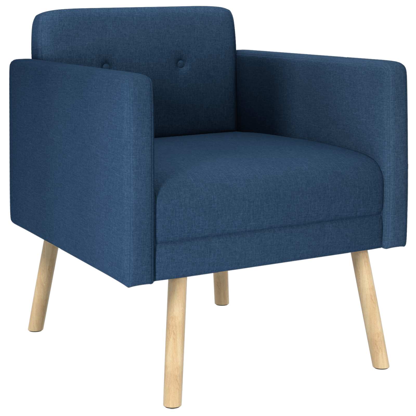 Accentstoel Blauw Stof