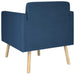 Accentstoel Blauw Stof