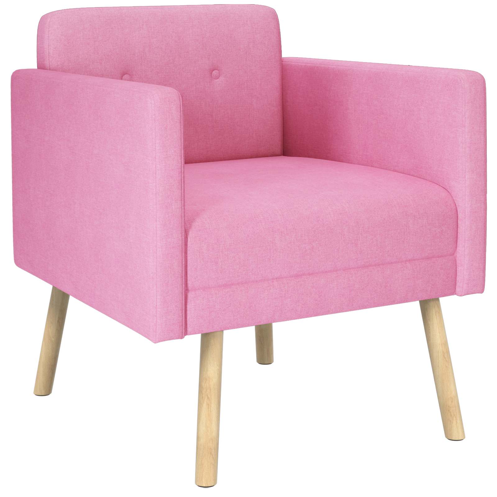 Accentstoel Roze Stof