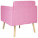 Accentstoel Roze Stof