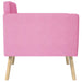 Accentstoel Roze Stof