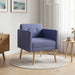 Accentstoel Jeans Blauw Stof
