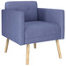 Accentstoel Jeans Blauw Stof