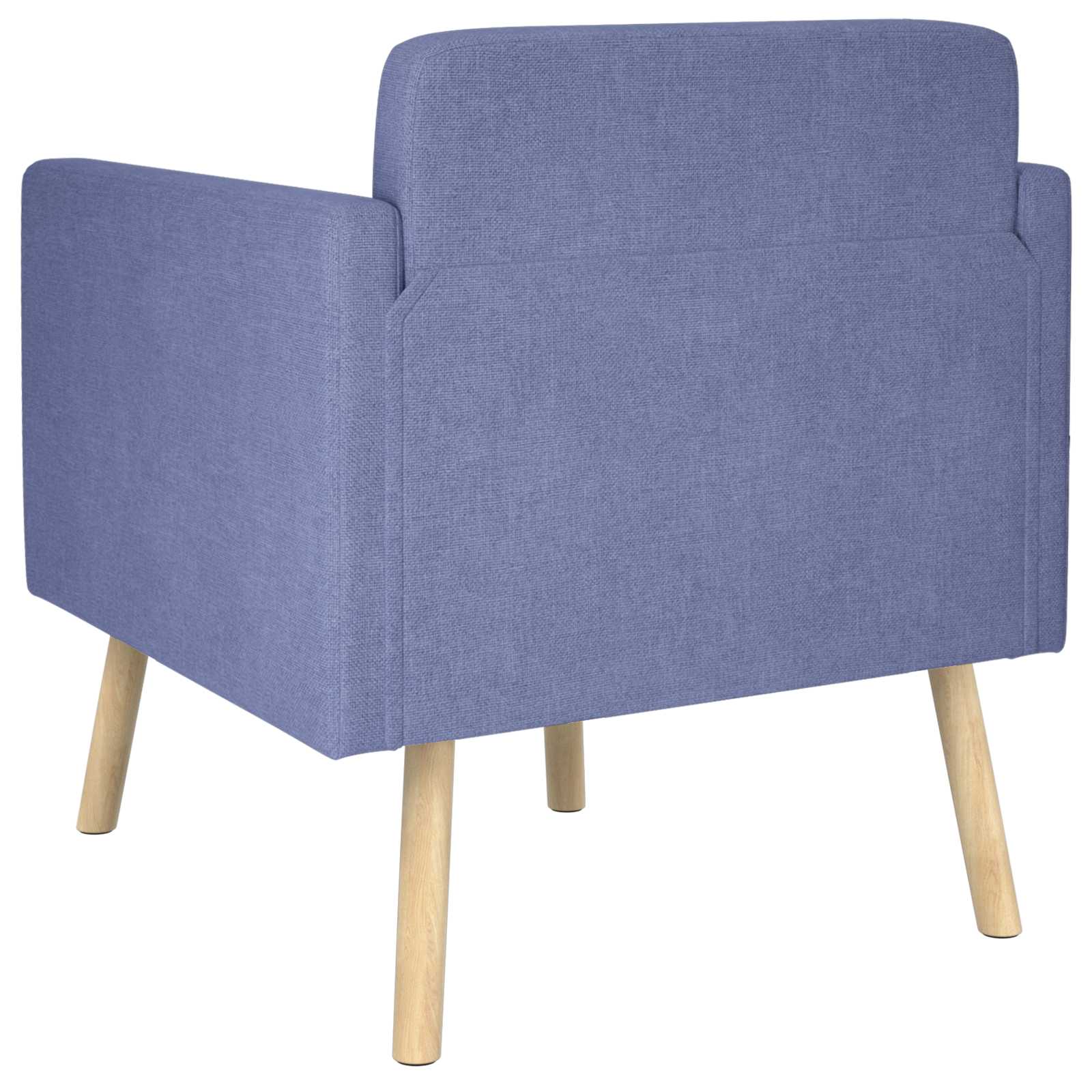Accentstoel Jeans Blauw Stof