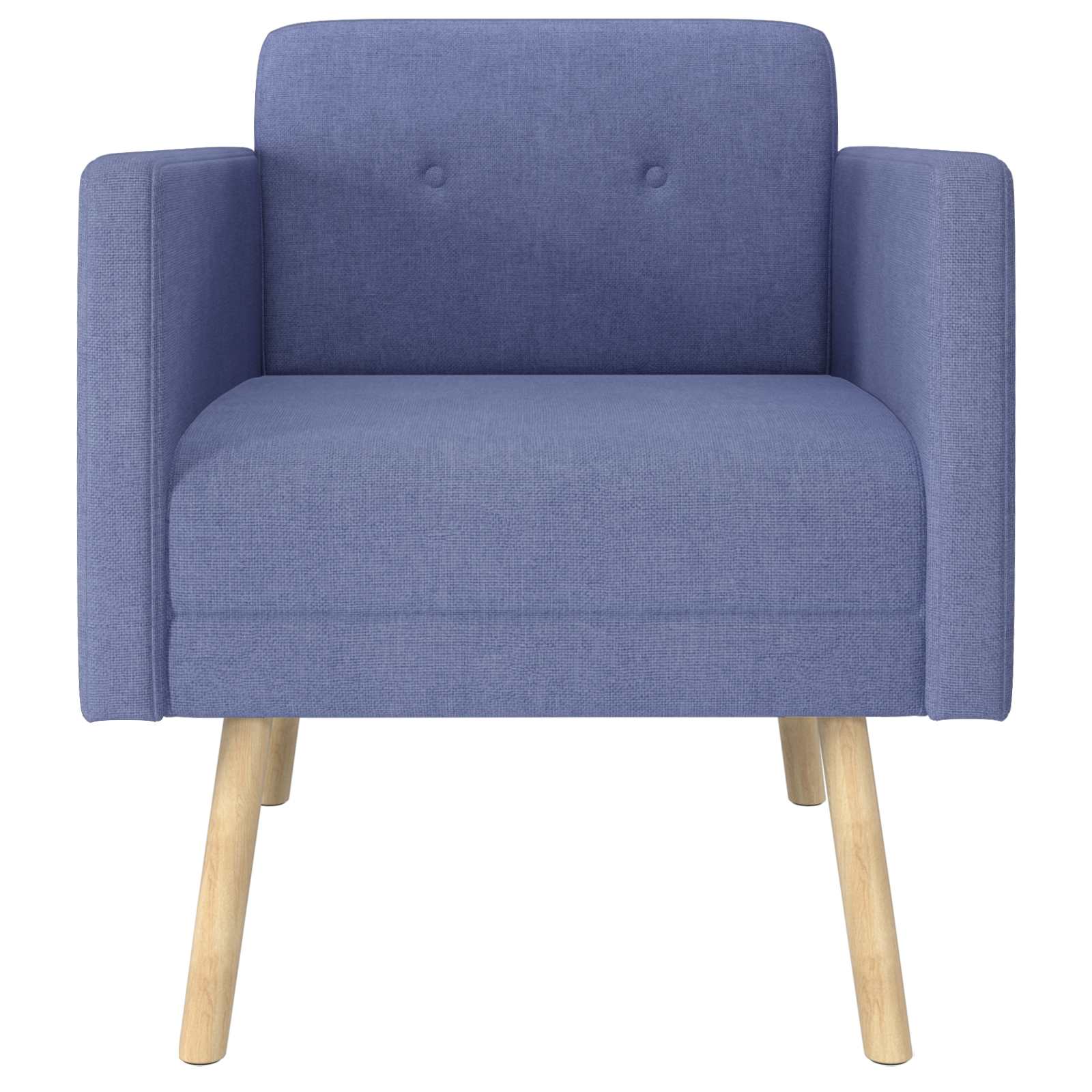 Accentstoel Jeans Blauw Stof