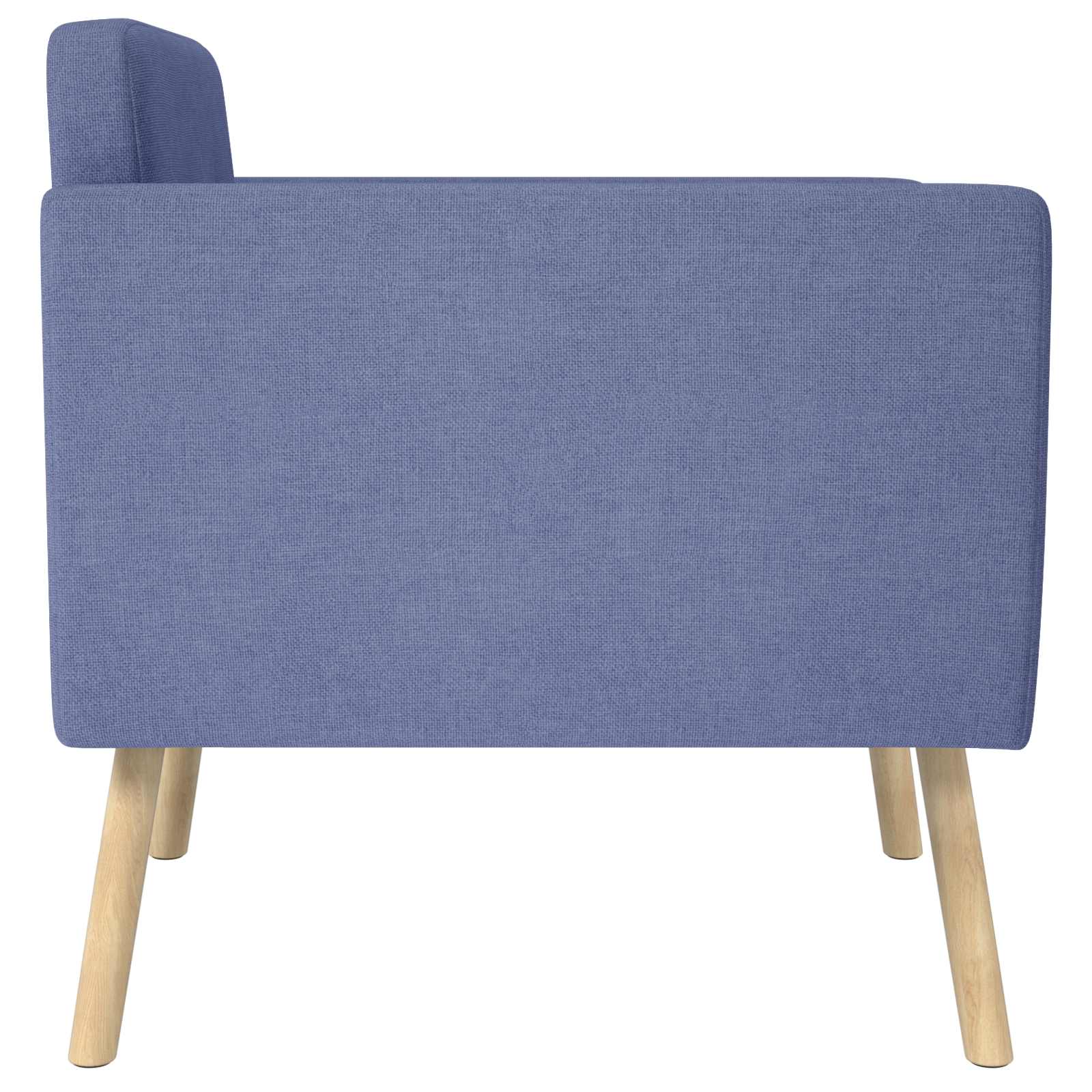 Accentstoel Jeans Blauw Stof