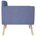 Accentstoel Jeans Blauw Stof