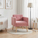 Accentstoel Roze fluweel