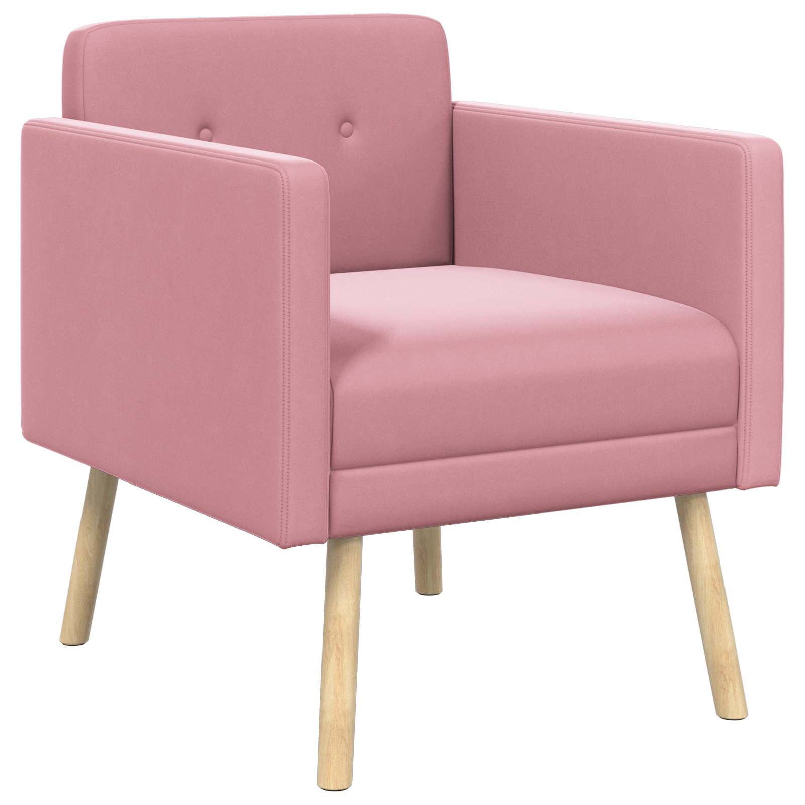 Accentstoel Roze fluweel