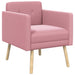 Accentstoel Roze fluweel