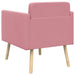 Accentstoel Roze fluweel