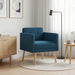 Accentstoel Blauw fluweel