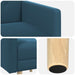 Accentstoel Blauw fluweel