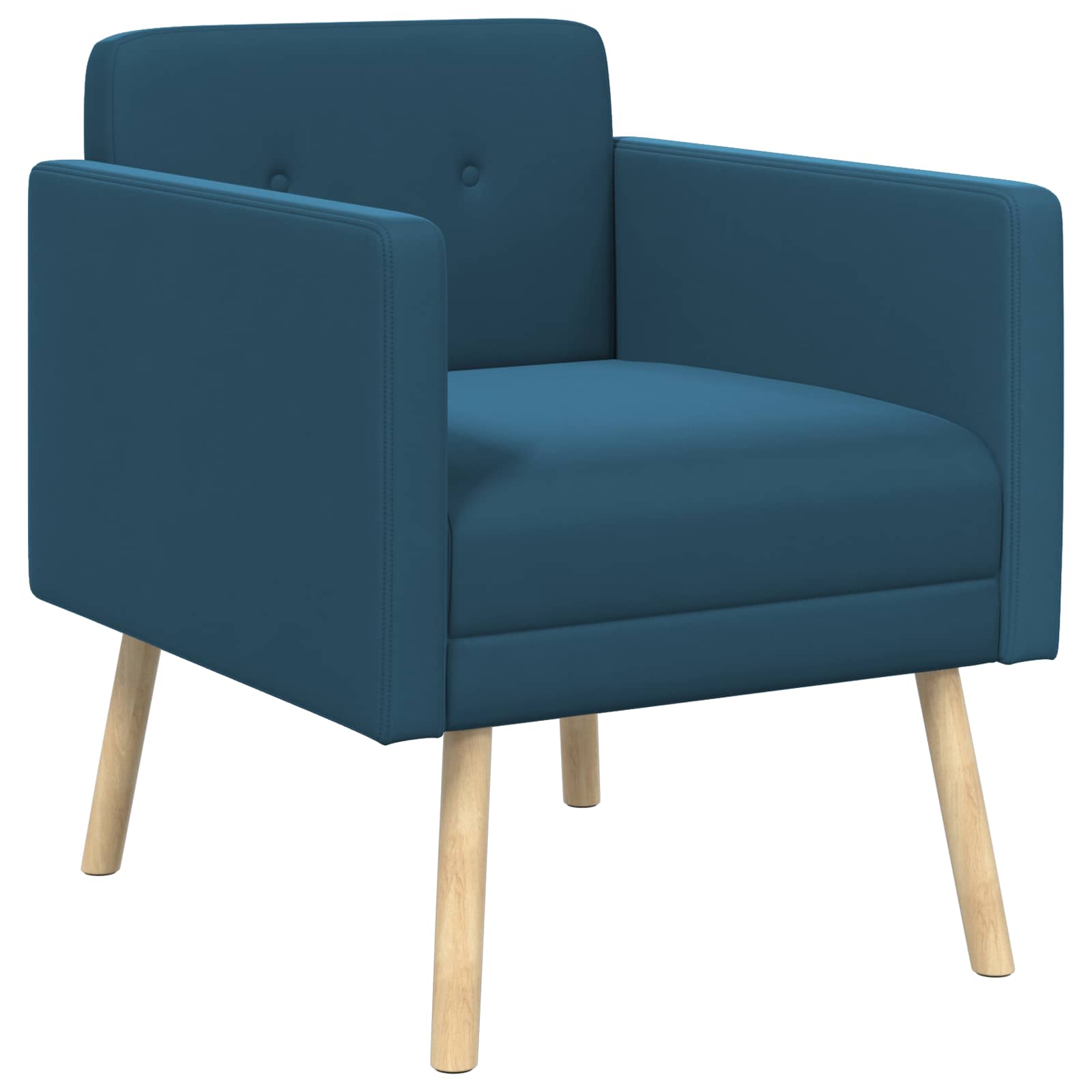 Accentstoel Blauw fluweel