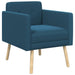Accentstoel Blauw fluweel