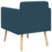 Accentstoel Blauw fluweel