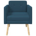 Accentstoel Blauw fluweel