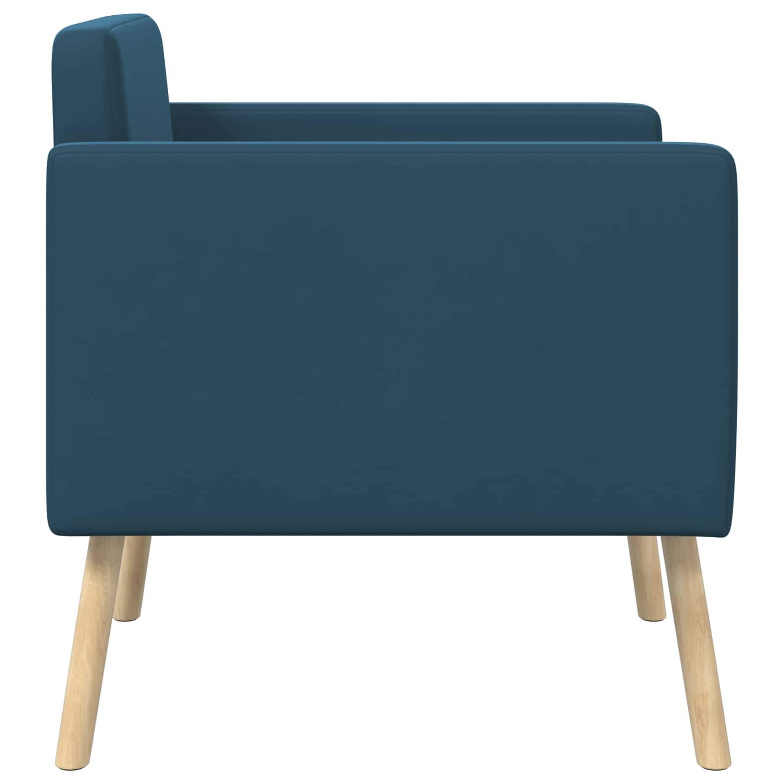 Accentstoel Blauw fluweel