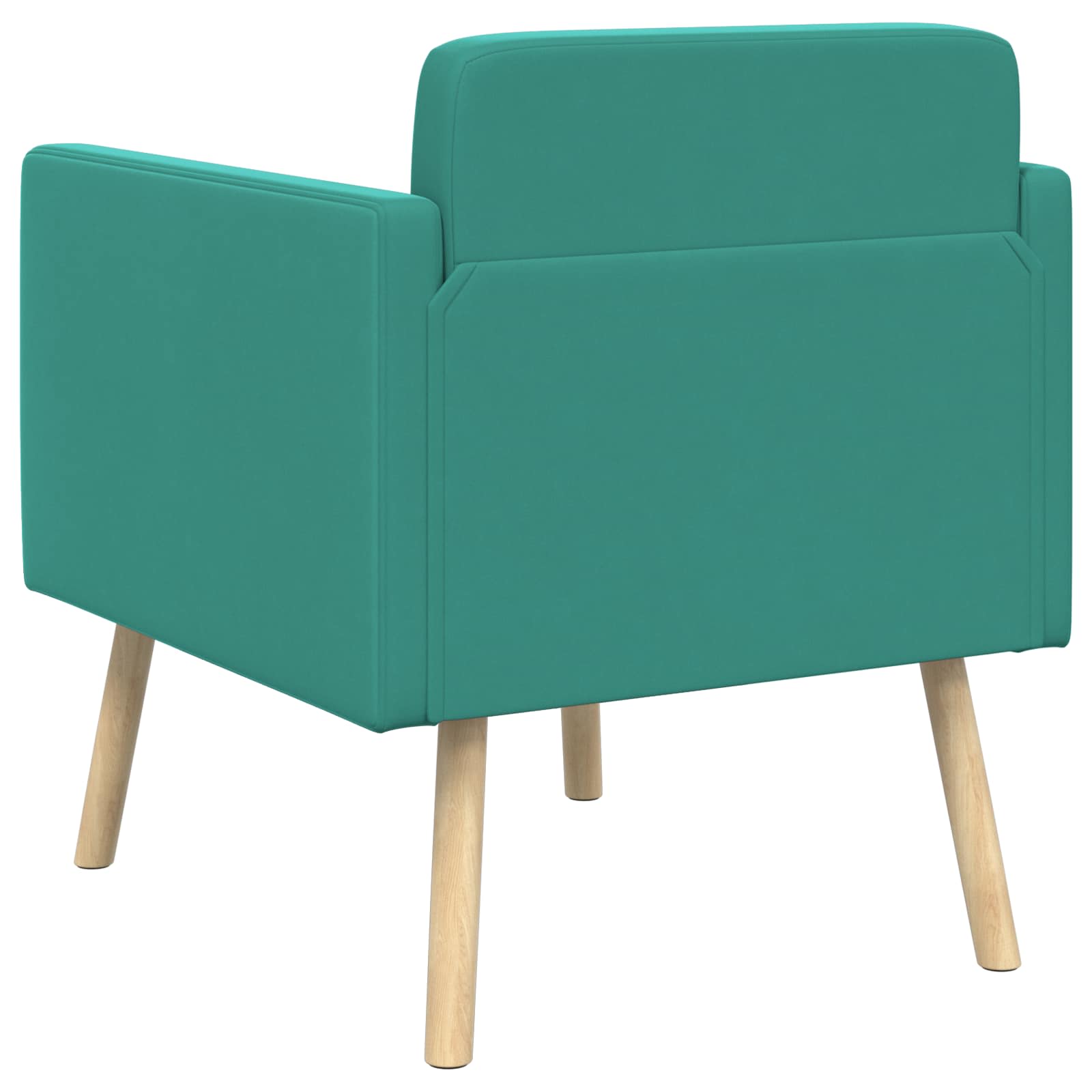 Accentstoel Turquoise fluweel