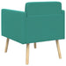 Accentstoel Turquoise fluweel