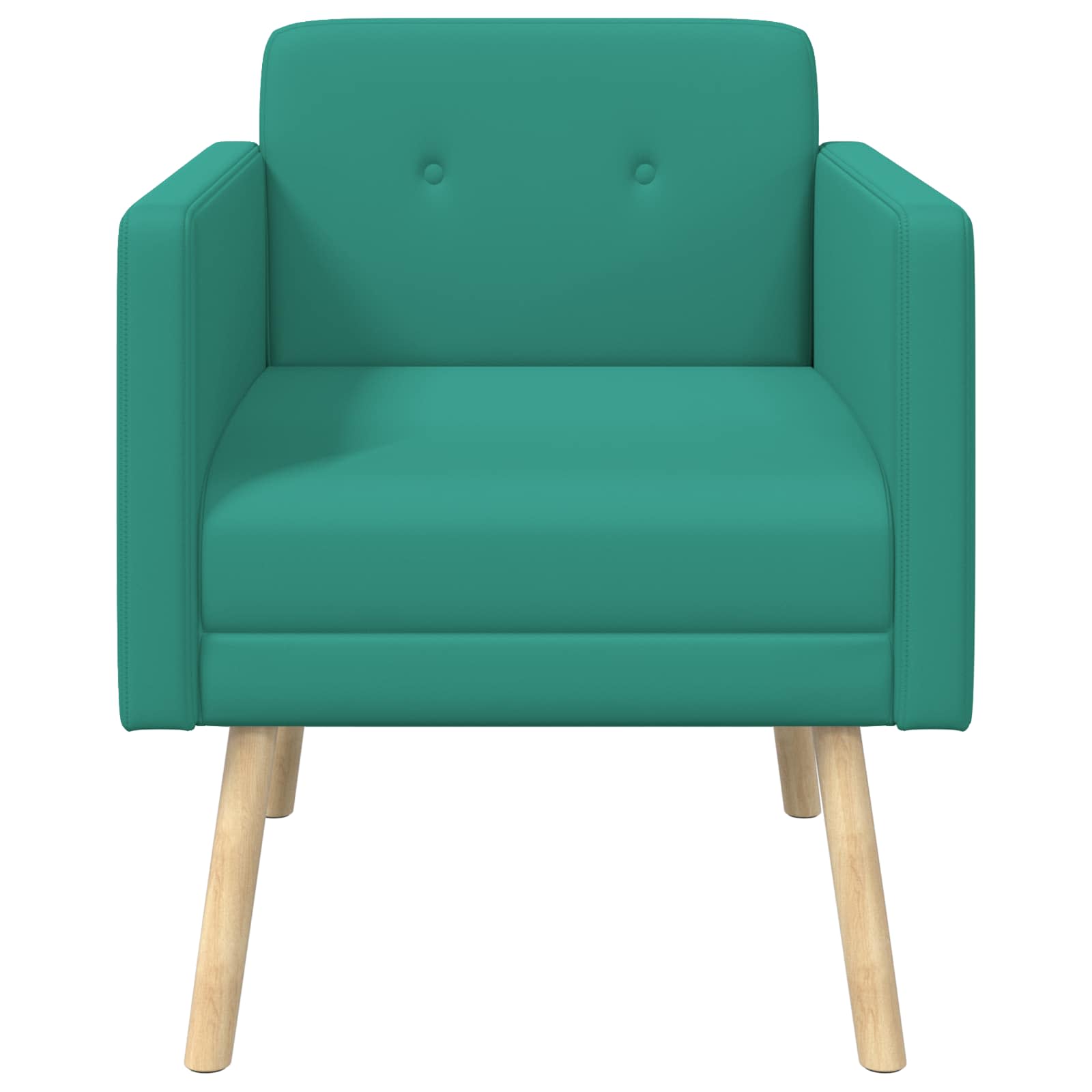 Accentstoel Turquoise fluweel
