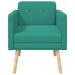 Accentstoel Turquoise fluweel