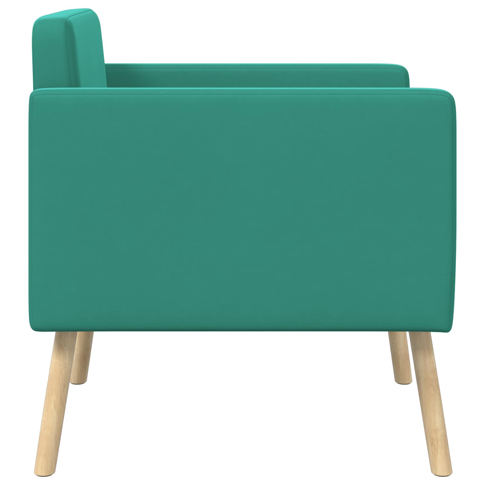Accentstoel Turquoise fluweel