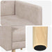 Accentstoel Beige Chenille Stof