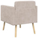 Accentstoel Beige Chenille Stof