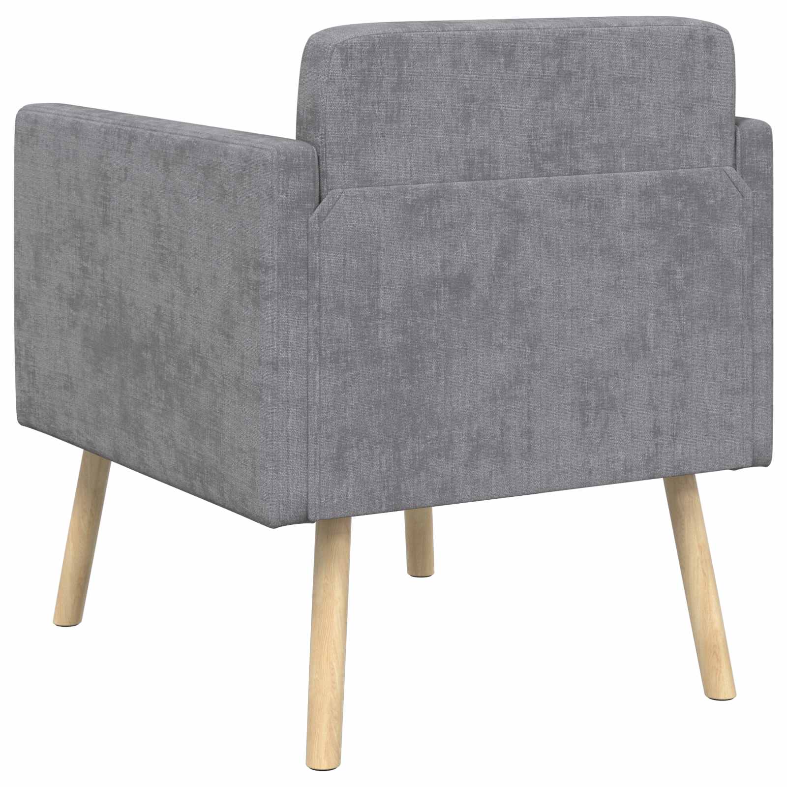 Accentstoel Lichtgrijs Chenille Stof