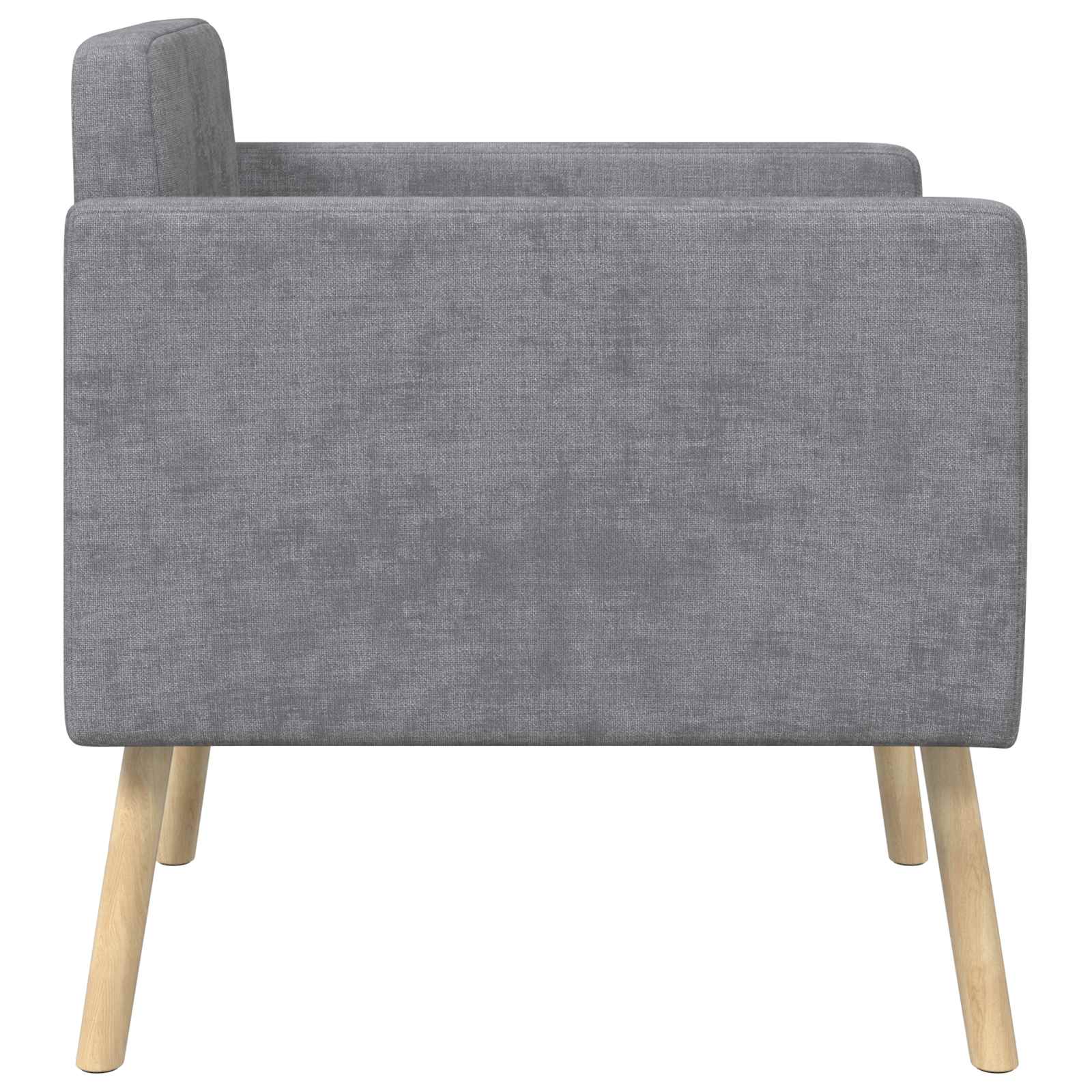 Accentstoel Lichtgrijs Chenille Stof