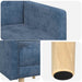 Accentstoel Blauw Chenille Stof