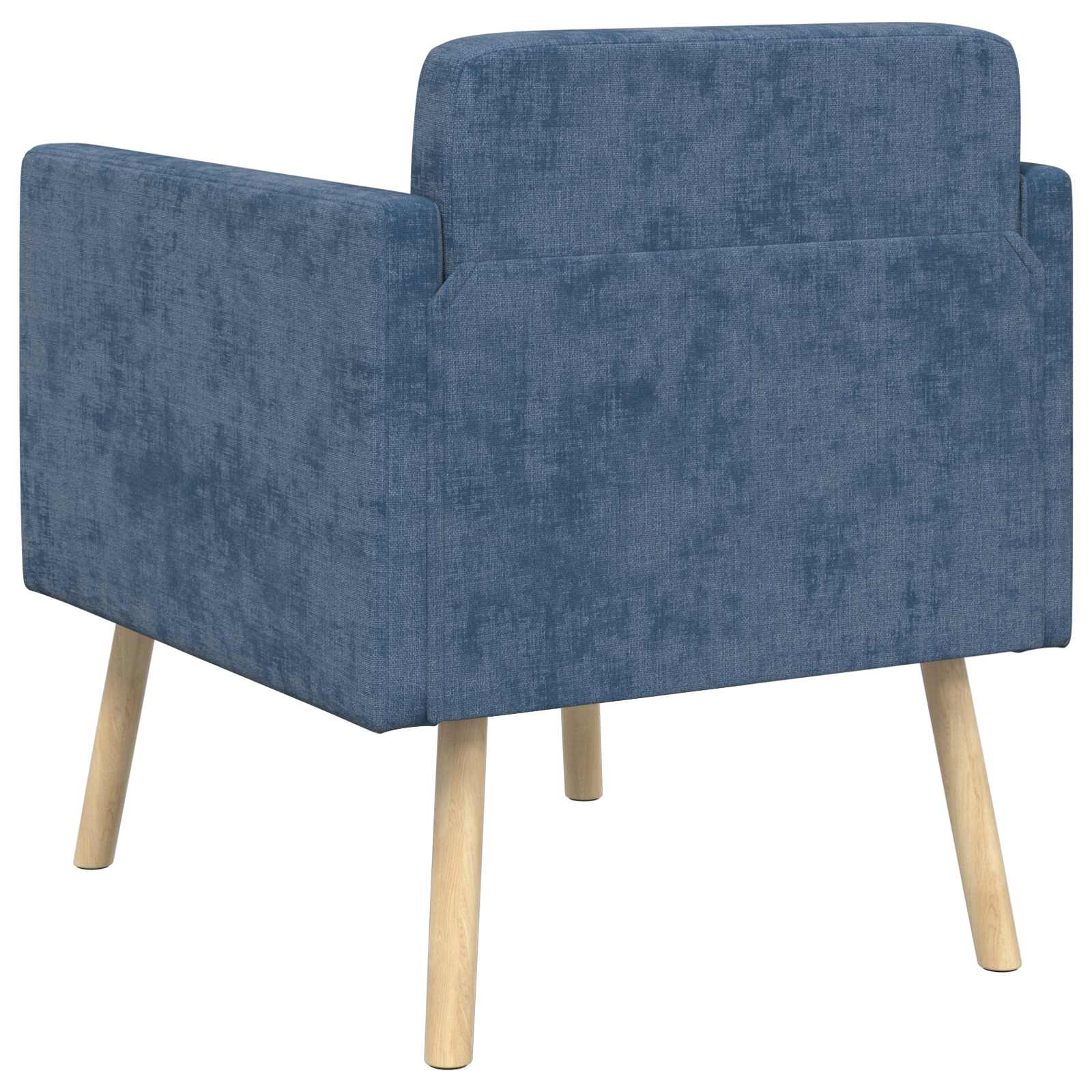 Accentstoel Blauw Chenille Stof